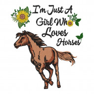 Girl Loves Horses