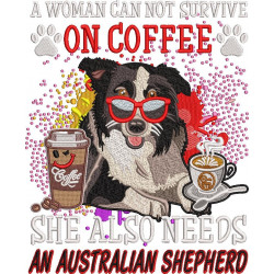 Coffee And Australian Shepherd