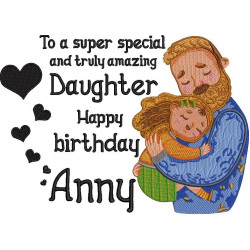 Daughter Happy Birthday - Customize Your Name Here