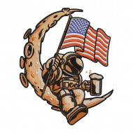 Astronaut With Flag