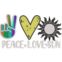 Peace Love Sun