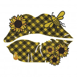 Sunflower Lips And Bee