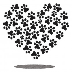 Heart Print Shape