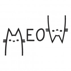 Cute Cat Embroidery