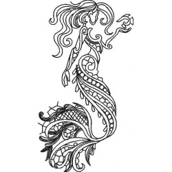 Mermaid Mandala Design
