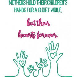Mothers Hold Their Children's Hand