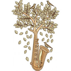 Saxophone Tree Design
