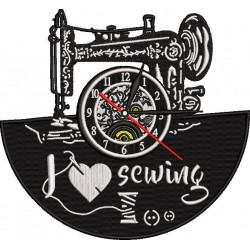 Sewing Machine Clock