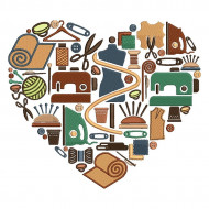 Sewing Heart Pattern