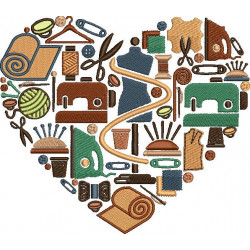 Sewing Heart Pattern