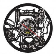 Sewing Supplies Clock