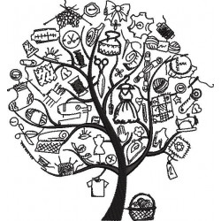 Sewing Tree Design