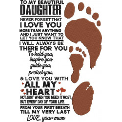 To My Beautiful Daughter
