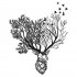 Deer Trees Silhouette