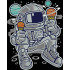 Astronaut with Ice Cream