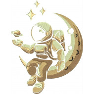 Astronaut On Moon