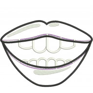Smile Mask Full Applique - ITH