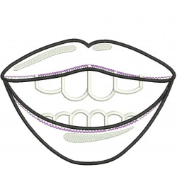 Smile Mask Full Applique - ITH
