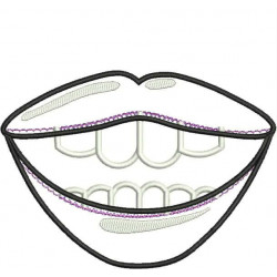 Smile Mask Full Applique - ITH