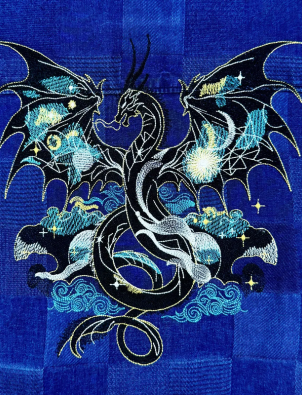 DRAGON Embroidery Design