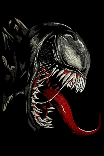 Venom Embroidery Design
