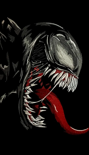 Venom Embroidery Design