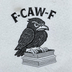 Angry Raven On Book