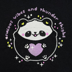 Anxious Vibes Funny Panda Saying - Free in Sep Value Pack