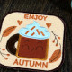 Autumn Hot Chocolate ITH Applique Coaster Autumn Hot Chocolate ITH Applique Coaster