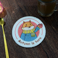 Autumn Is Here Fox ITH Coaster