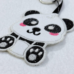 Baby Panda Bag Charm Applqiue 