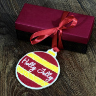 Ball Ornament ITH Gift Tag