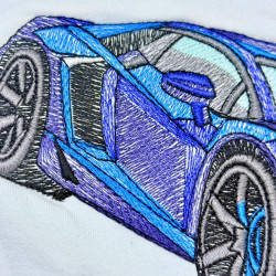 Blue Sports Car