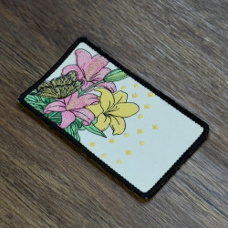 Butterfly On Lillies Mug Rug