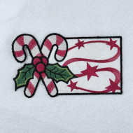 Candy Cane Mugrug