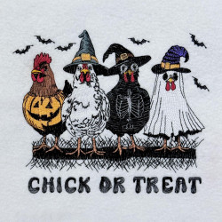 Chick Or Treat Halloween Chickens