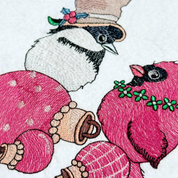 Christmas Birds And Ornaments