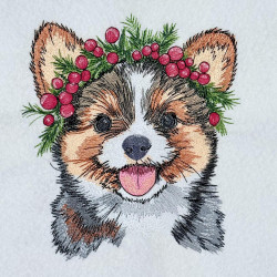 Christmas Corgi Dog