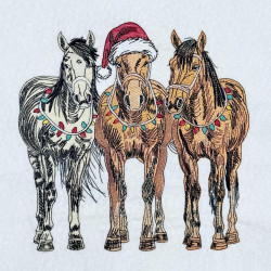 Christmas Horses Trio