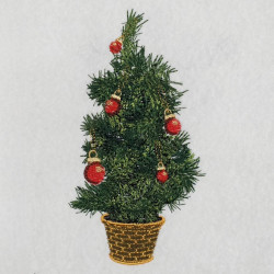 Christmas Tree In Woven basket