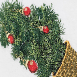 Christmas Tree In Woven basket