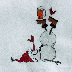 Drunk Snowman With Birds - Free in Sep Value Pack