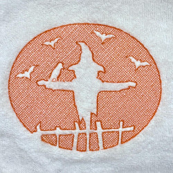Embossed Scarecrow And Raven