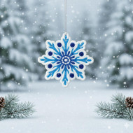 FSL Floral Snowflake Ornament