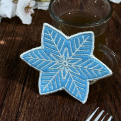 FSL Sectored Plate Snowflake Ornament And Coaster