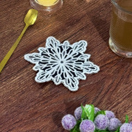 FSL Stellar Dendrite Snowflake Ornament And Coaster