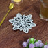 FSL Stellar Dendrite Snowflake Ornament And Coaster