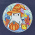Fall Ghost With Pumpkin