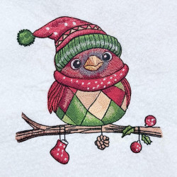 Cute Cardinal With Ornaments