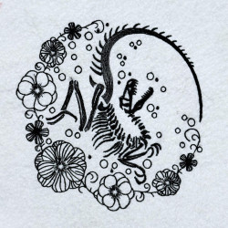 Floral Dinosaur Skeleton - Free in Sep Value Pack